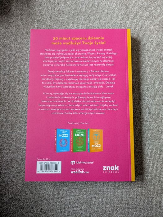 Zestaw 3 książek – Anders Hansen – MÓZG / zdrowie / psychologia