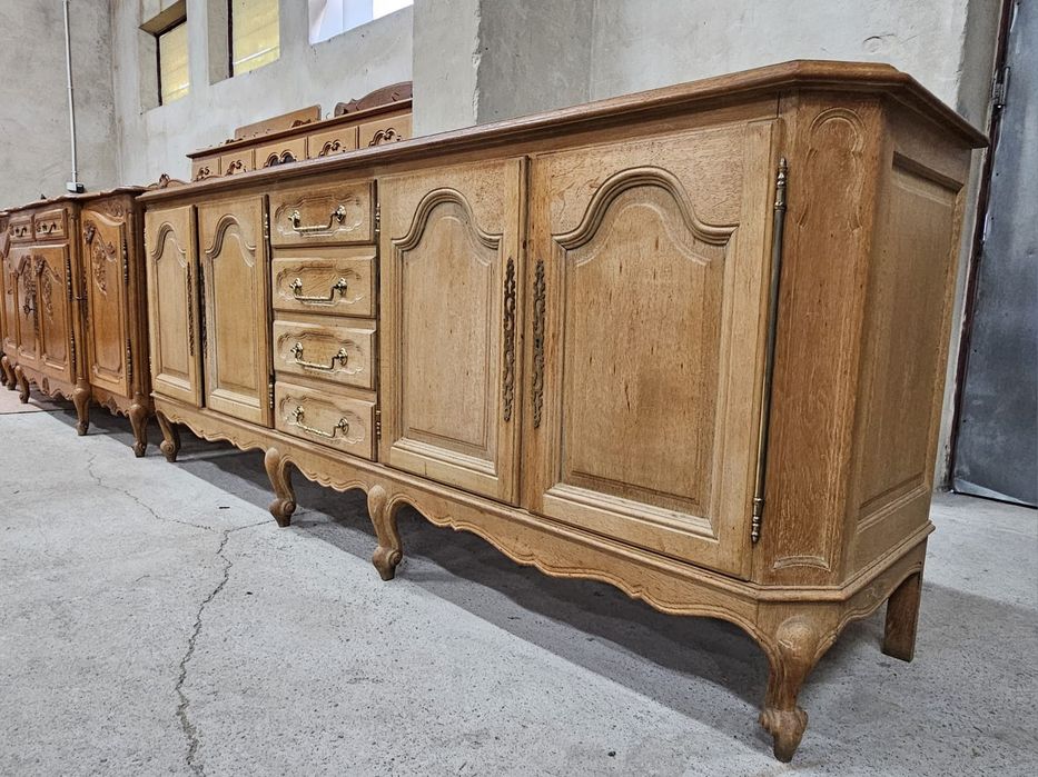 Duża francuska komoda ludwikowska 250cm jasna /