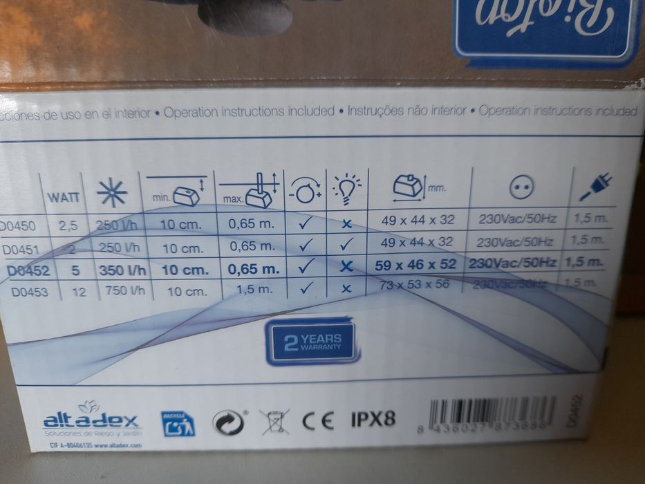 Bomba água para aquário