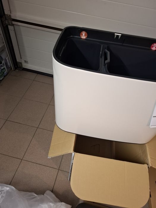 Kosz brabantia kremowy 2 komory