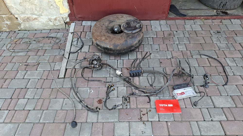 ГБО газовое газобалонное оборудование 4-го поколения полный комплект с балоном под запаску