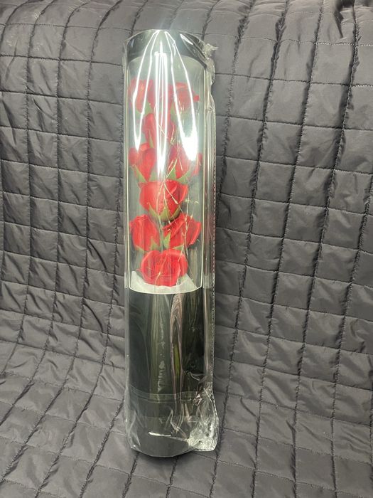 Троянди вічний букет з лед підсвіткою. Подарунковий букет 50 см.