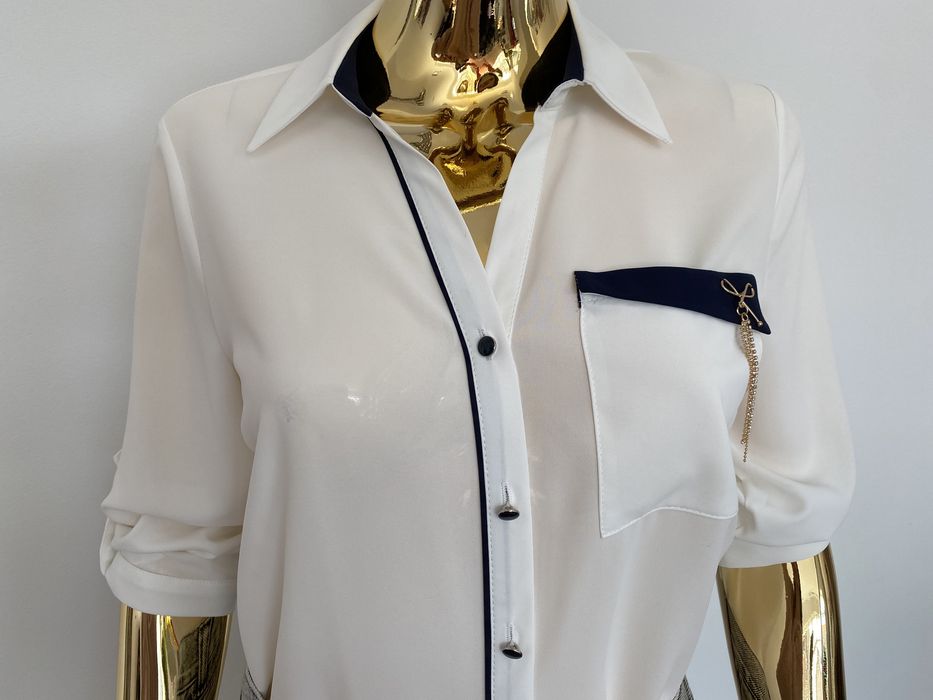 Elegencka bluzka koszula biala 38 40 42