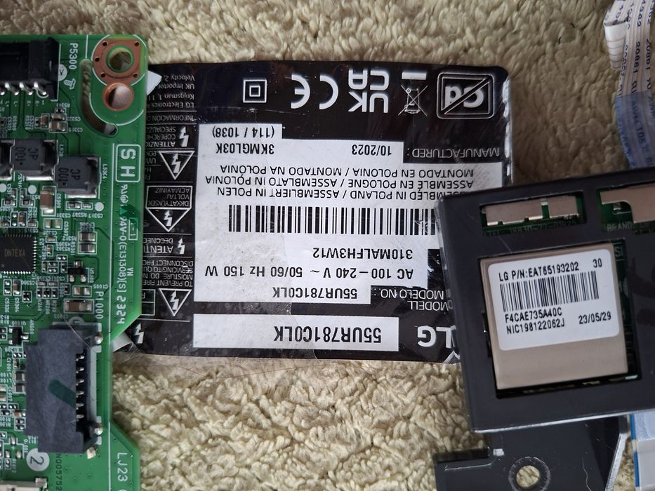 LG 55UR781C0LK częsci płyta główna