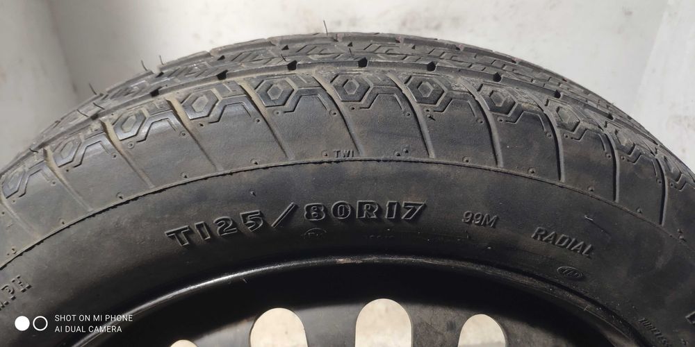 Koło dojazdowwe 125/80R17 GOODYEAR AUDI 5x112 AUDI jak NOWA