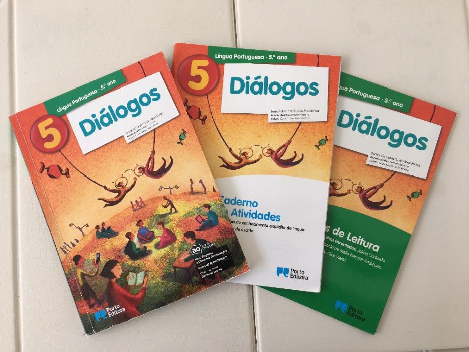 Manual Língua Portuguesa + CA + guiões de leitura - 5º ano - DIÁLOGOS