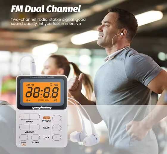 Міні FM/AM радіо з функцією MP3 плеєра SH-01M+карта 8Gb