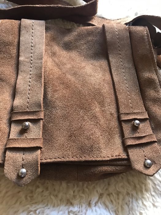 Замшева сумка бренд zara