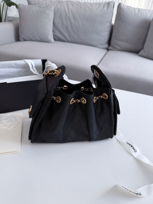 Сумка Chanel 25 Mini чорна, біла