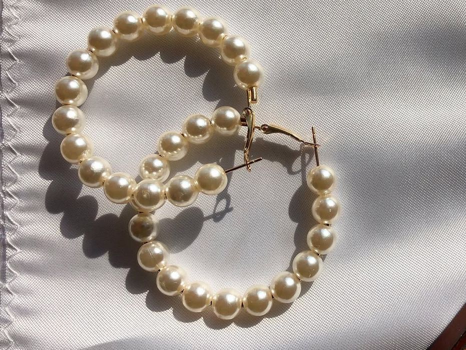 Сережки перлинки гарні