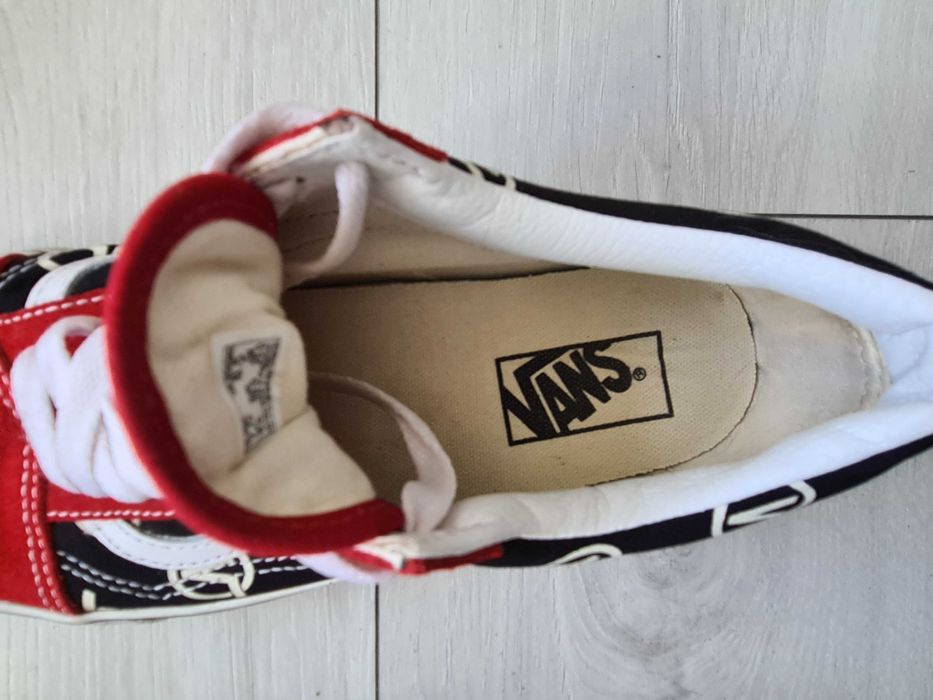 Buty Vans Old Skool Circle V Czarne Czerwone r.39