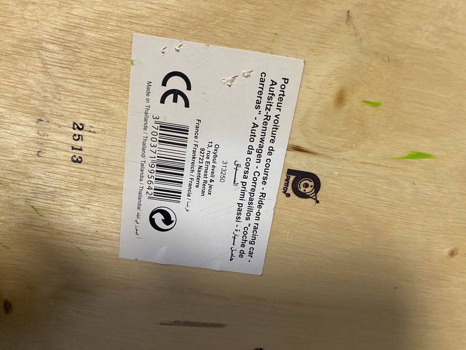 Autko jeździk drewniane 2-5 lat