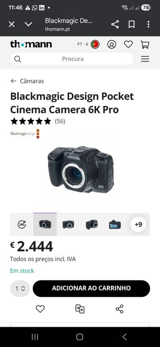 Blackmagic 6k pro + plus- venda ou troca