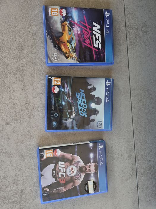 Gry ps4  NFS, UFC