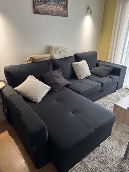 Sofá 2 assentos e chaise longue