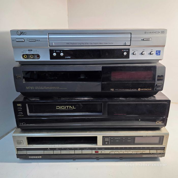 Grande Lote de leitores VHS com avaria - Para arranjar ou Peças - Ref Lote 2