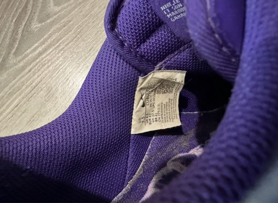 Nike air force 1 skeleton purple 43