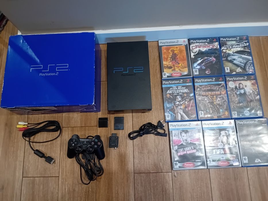 Konsola Ps2 z 9 gier