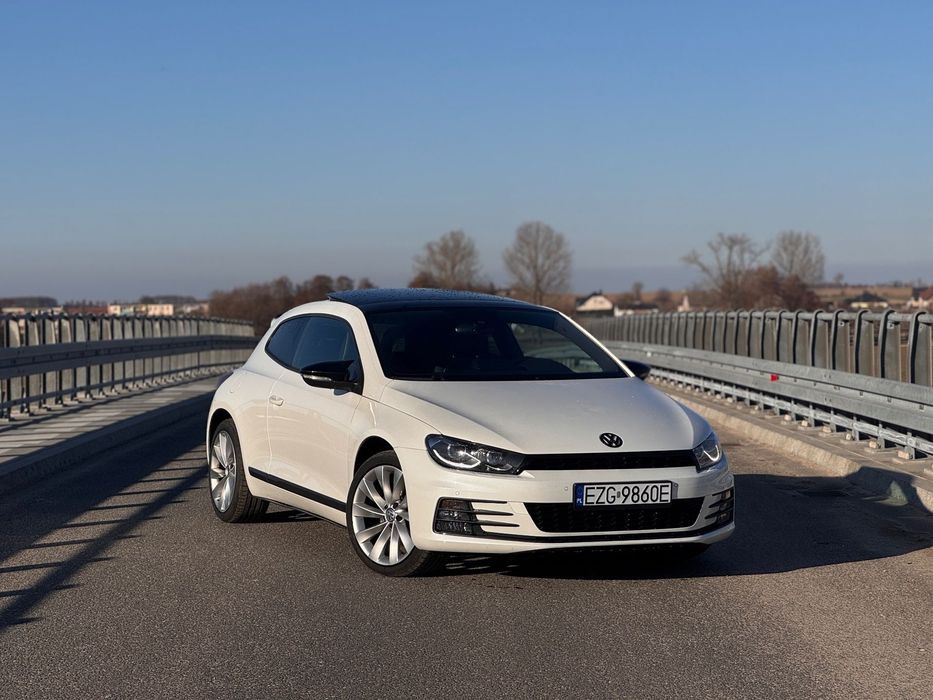 Volkswagen Scirocco POLIFT 2.0 TDI 184 KM BIXENON LED BIAŁA PERŁA skóry nawigacja alufelgi