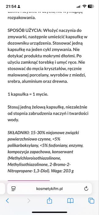 Żelowe kapsulki do zmywarki 4 opakowania FM