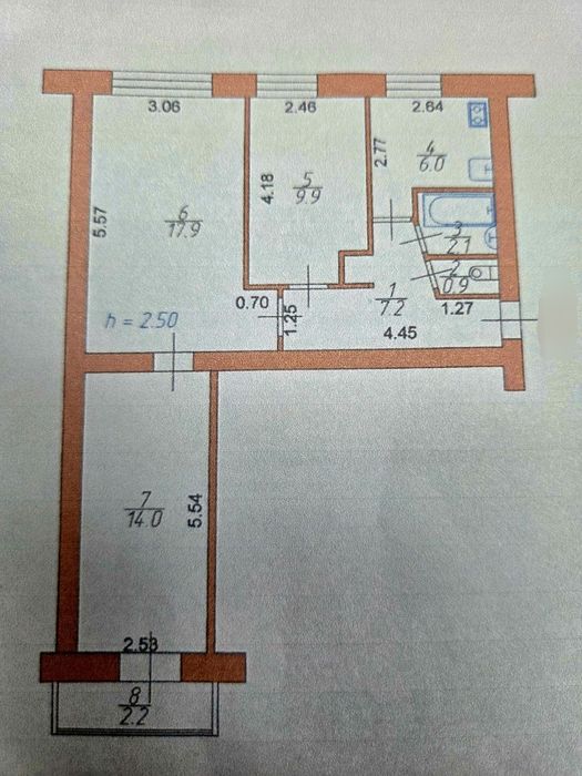 Квартира звільнена !!! 59 кв м, пр. Відродження