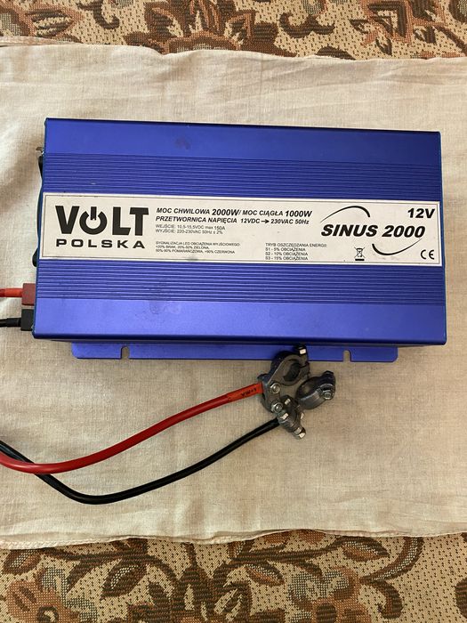 Інвертор Volt Polska SINUS 2000 (1000/2000W) 12/230V — Чистий синус