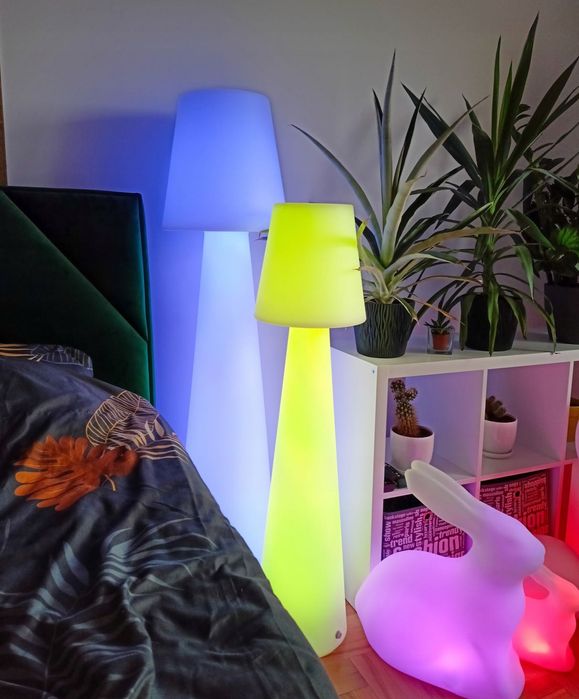 Lampa podłogowa z podświetleniem kolorowym 120 cm, lampa ogrodowa