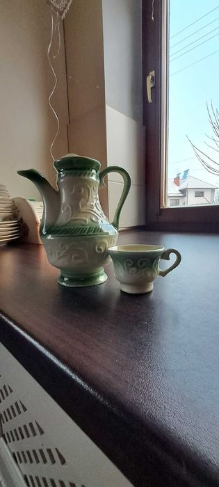 Mini komplet PRL Dzbanek i 6 filiżaneczek