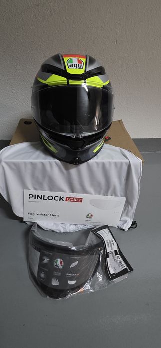 Capacete AGV K6 S Erazer (M) com 2 viseiras (clara e escura)
