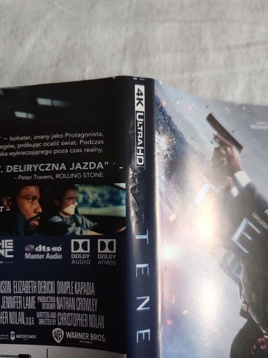 Tenet Blu-ray 4K UHD polskie wydanie sleepcover (opis)