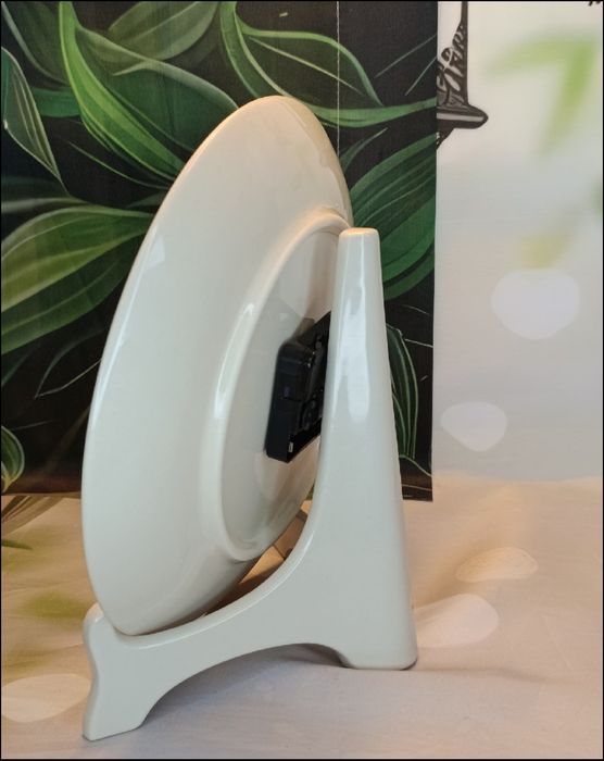 Zegar wiszący ceramiczny ścienny 25 cm cichy ceramika Bolesławiec