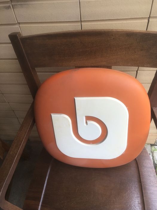 Reclamo galp antigo em acrilico dupla face