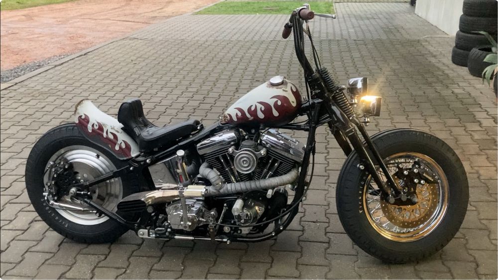 Harley bobber evo custom fat boy