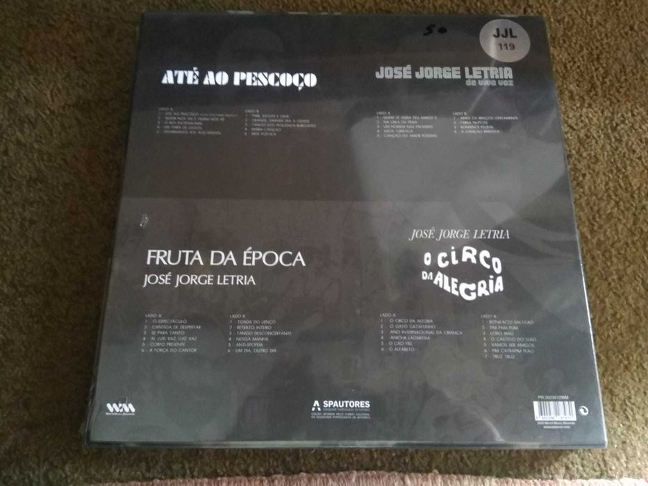 Discos Vinil Caixa 4XLP José Jorge Letria Nova Selada