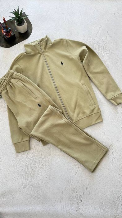Чоловічий Мужской Спортивний костюм Polo Ralph Lauren колір  Хакі
