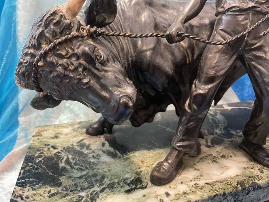 Escultura bronze base 40x20 cm