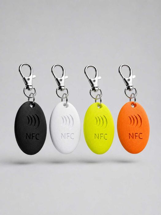 Inteligentny Adresnik NFC dla Psa i Kota (4x2.5cm) Pomarańczowy