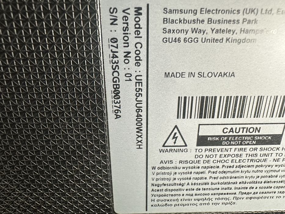 Телевизор Samsung 55 UE55JU6400 WXXH