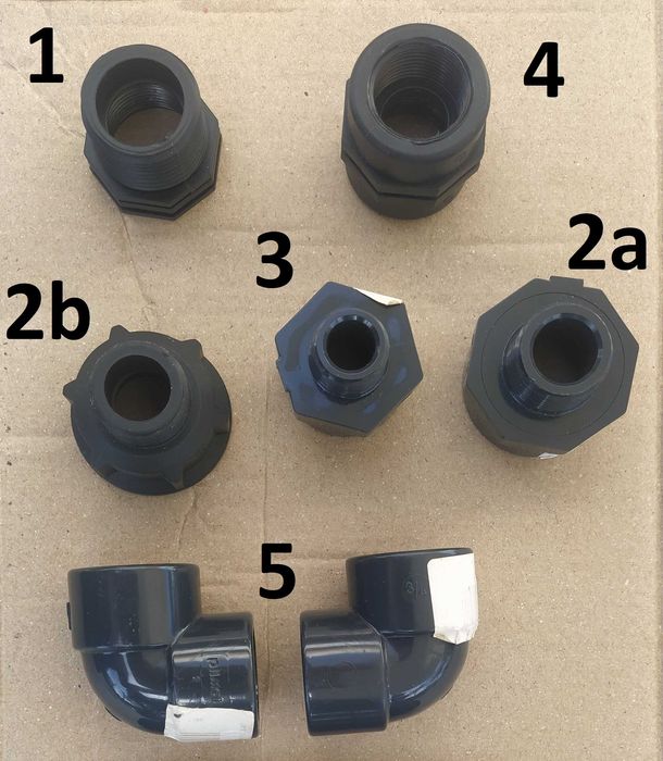 Uniões Canalização com Rosca- PVC rigido