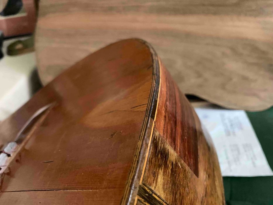 Guitarra clássica antiga luthier Jacques Favino anos 60