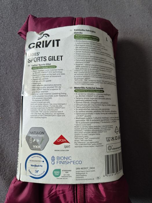 Crivit kamizelka funkcyjna damska L 44/46