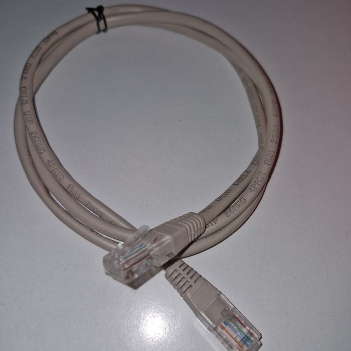 Патч корд CAT5e 1,2 м LAN UTP мережевий кабель для інтернету (литой)