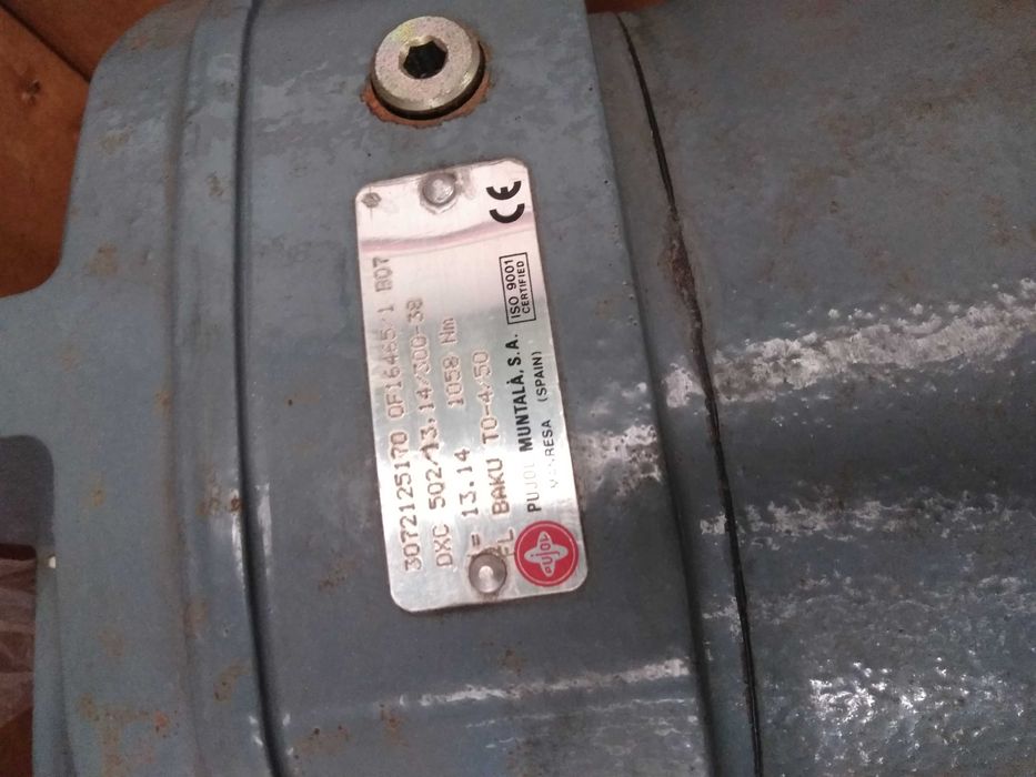 Motoredutor Pujol DXC 502 i=13.14; n2=109rpm M2=1058Nm