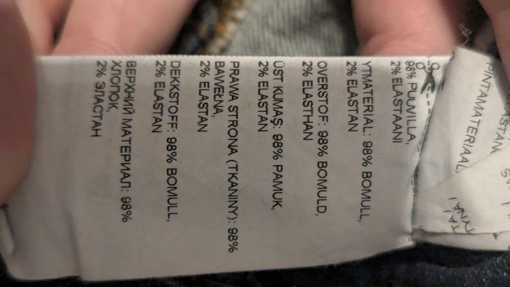 Spodnie jeansy dżinsy Pier One bawełna elastan dziura kolano 34/34