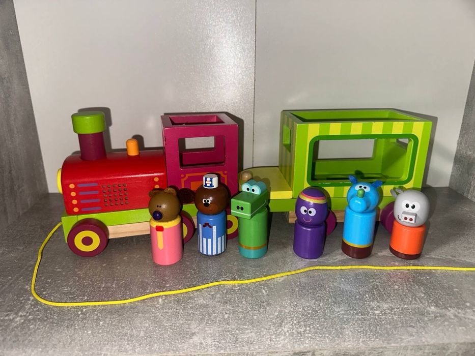 Деревяний паравоз музичний світиться