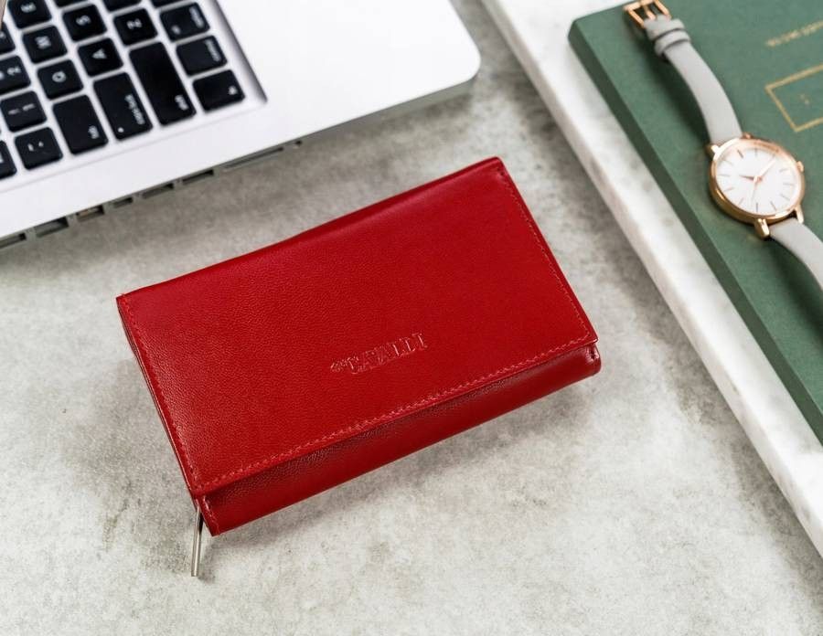 duży, skórzany portfel damski z systemem rfid - 4u cavaldi