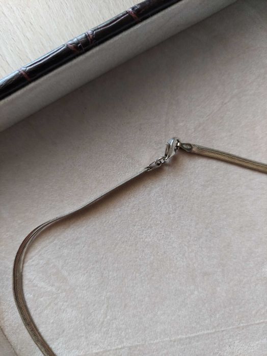 Łańcuszek / naszyjnik srebrny 925 typu taśma / żmijka szerokość 3mm