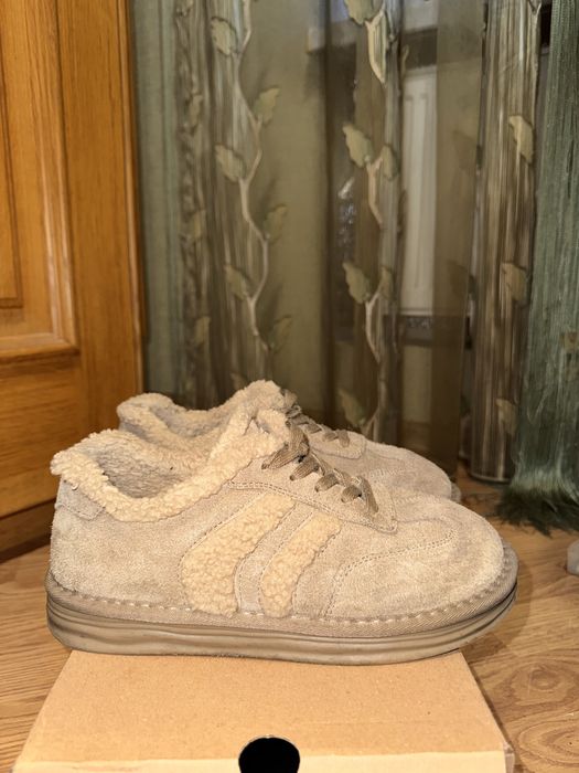 Кеди зимові коричневі