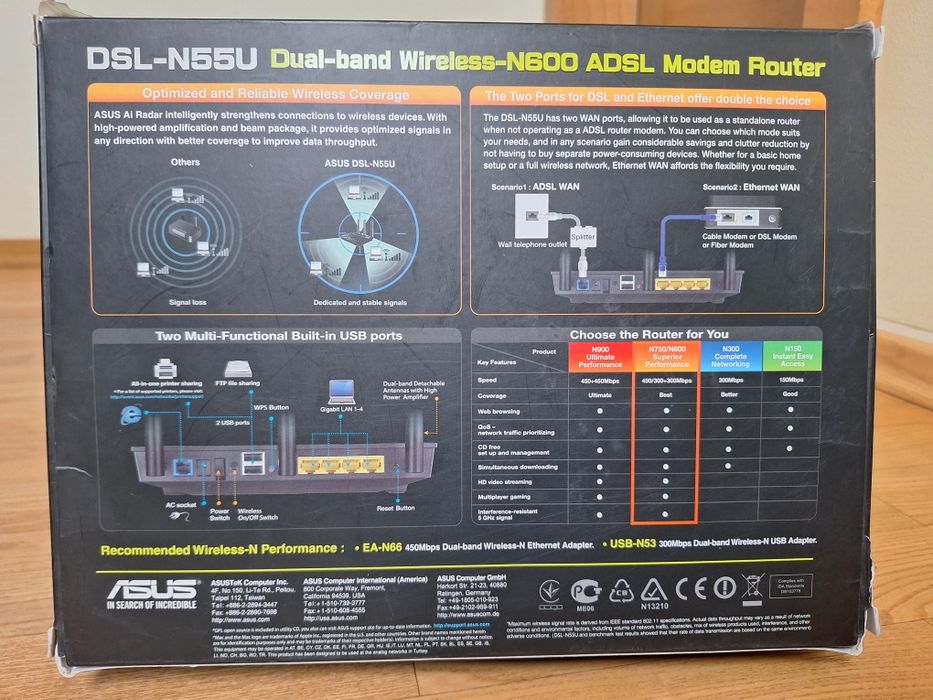 Asus DSL-N55U Modem ADSL i Router
