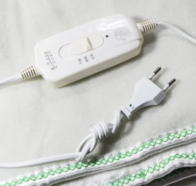 Електропростирадло електричне простирадло з підігрівом Electric Blanket 150х120см біле